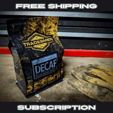 Tradesmen Decaf coffee bag subscription